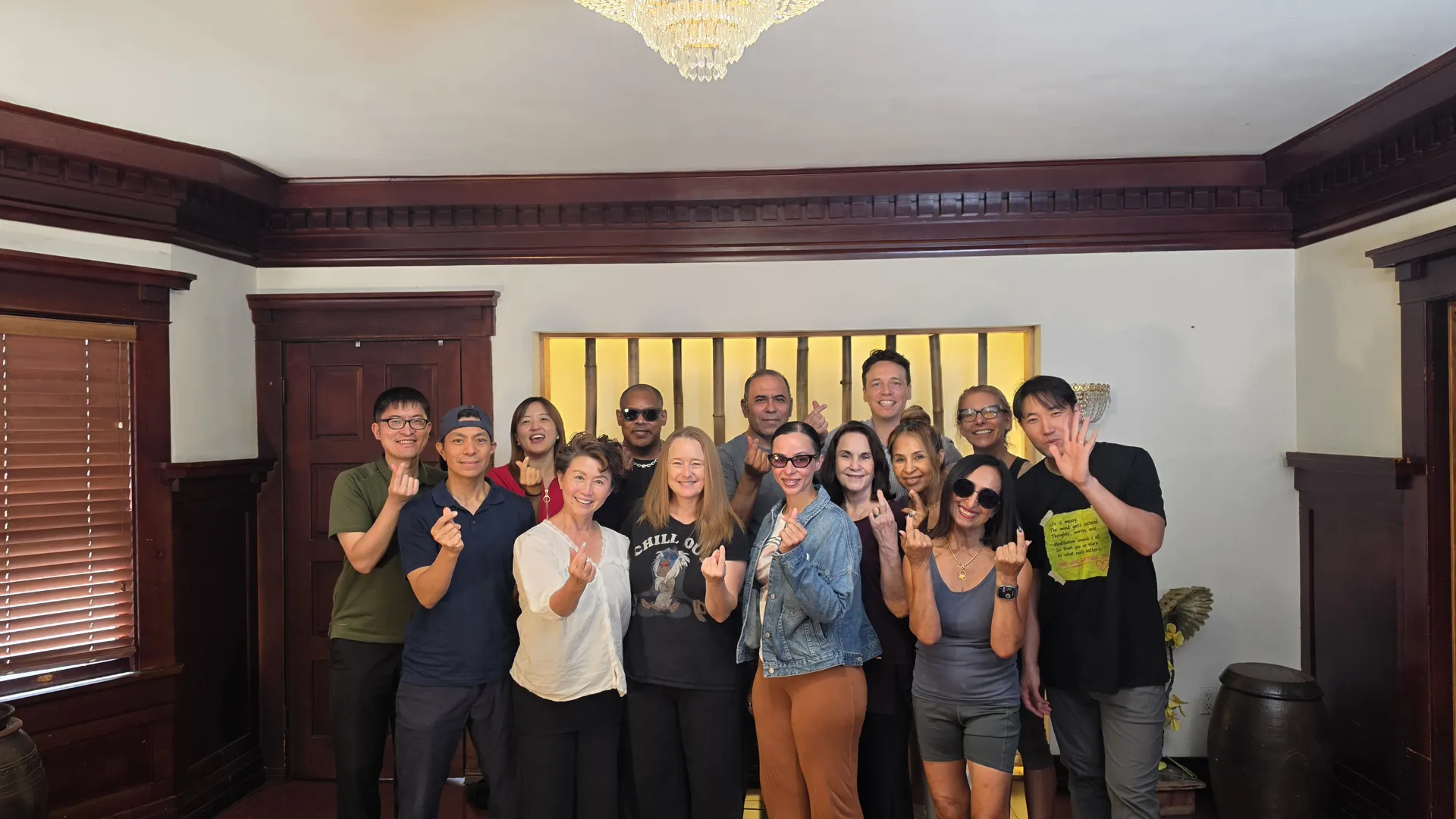 Metime Mindful community members after a group meditation session